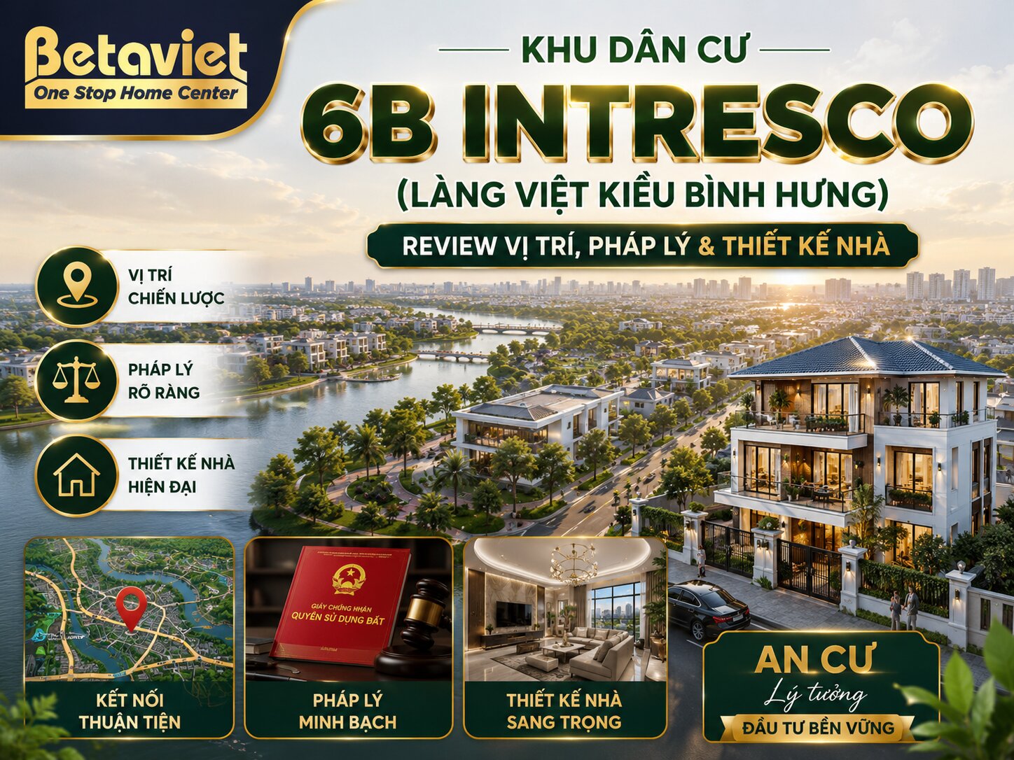 Khu Dân Cư 6B Intresco (Làng Việt Kiều Bình Hưng): Review Vị Trí, Pháp Lý & Thiết Kế Nhà 2026