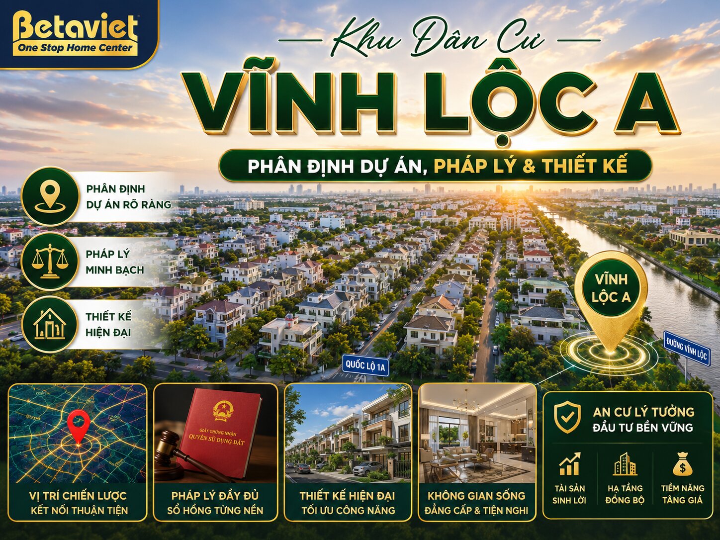 Khu Dân Cư Vĩnh Lộc A: Phân Định Dự Án, Pháp Lý & Thiết Kế