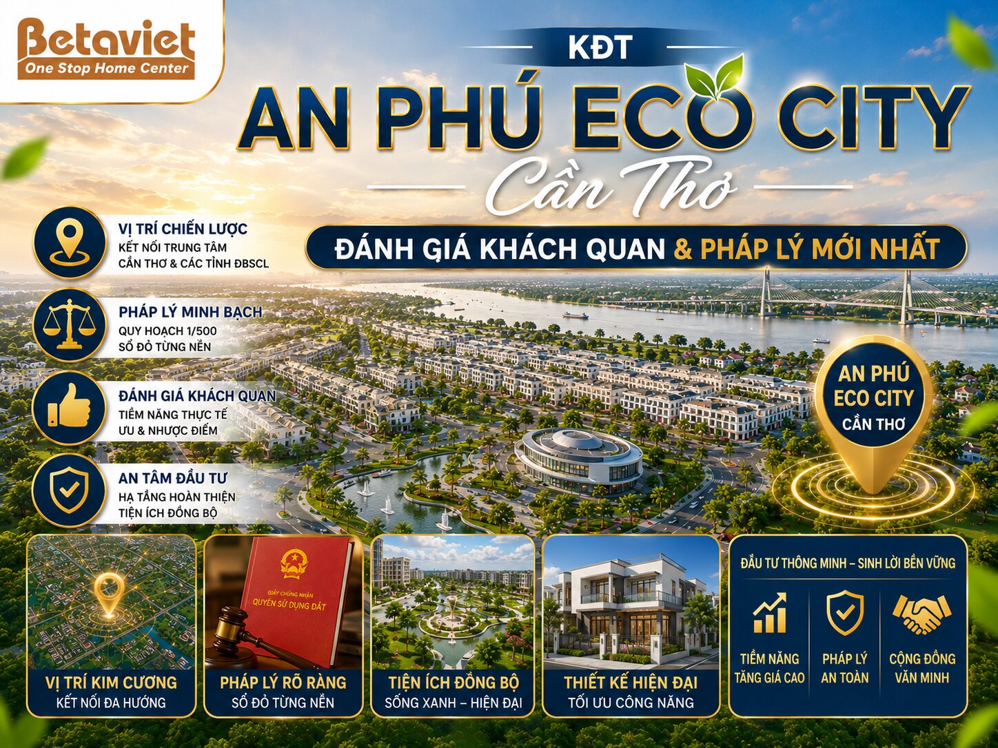 KĐT An Phú Eco City Cần Thơ: Đánh Giá Khách Quan & Pháp Lý Mới Nhất 2026