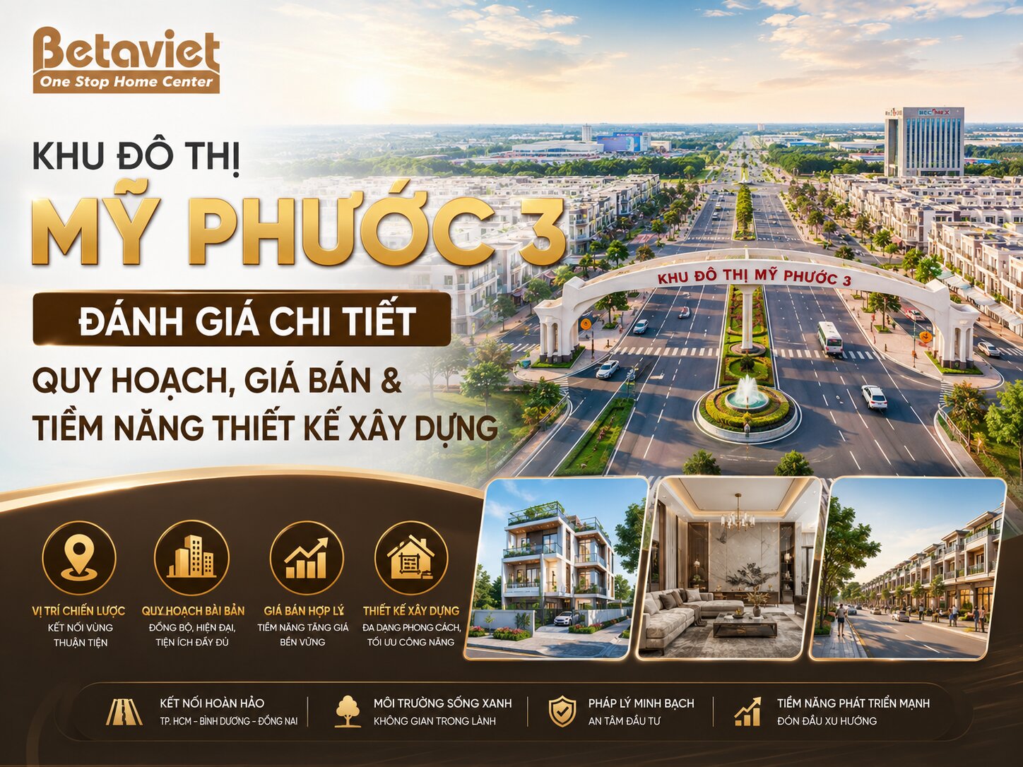 Khu Đô Thị Mỹ Phước 3: Đánh Giá Chi Tiết Quy Hoạch, Giá Bán & Tiềm Năng Thiết Kế Xây Dựng 2026