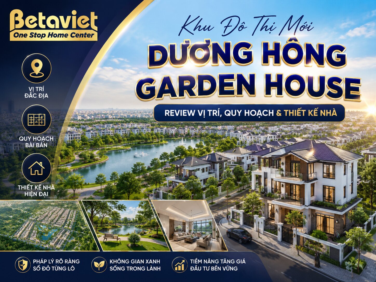 Khu Đô Thị Mới Dương Hồng Garden House: Review Vị Trí, Quy Hoạch & Thiết Kế Nhà 2026
