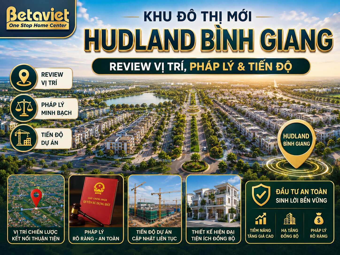 Khu Đô Thị Mới Hudland Bình Giang: Review Vị Trí, Pháp Lý & Tiến Độ 2026