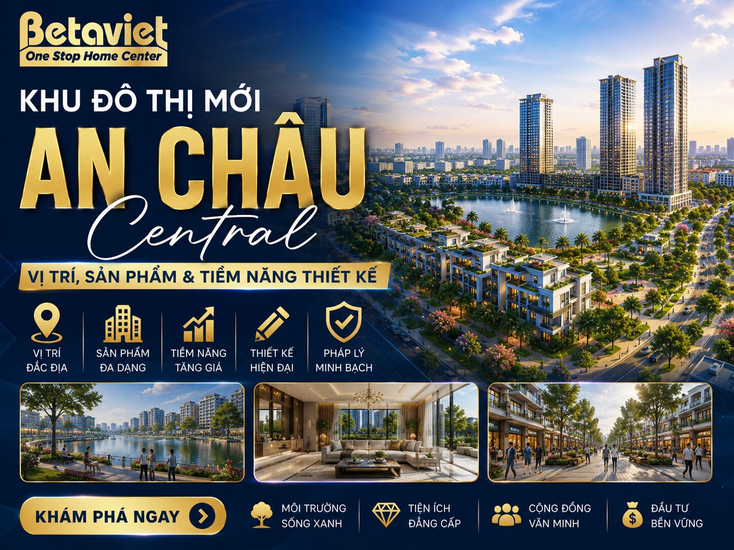 Khu Đô Thị Mới An Châu Central: Vị Trí, Sản Phẩm & Tiềm Năng Thiết Kế 2026