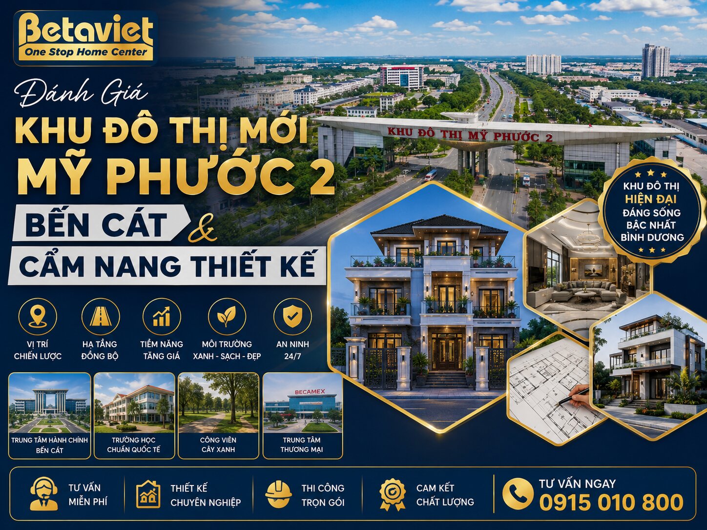 Đánh Giá Khu Đô Thị Mới Mỹ Phước 2 Bến Cát & Cẩm Năng Thiết Kế