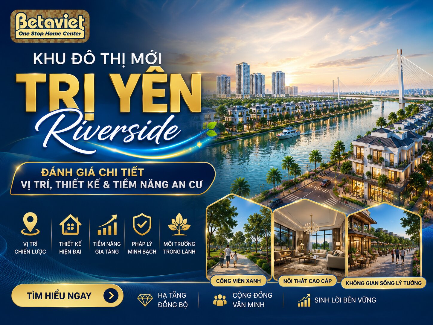 Khu Đô Thị Mới Trị Yên Riverside: Đánh Giá Chi Tiết Vị Trí, Thiết Kế & Tiềm Năng An Cư 2026