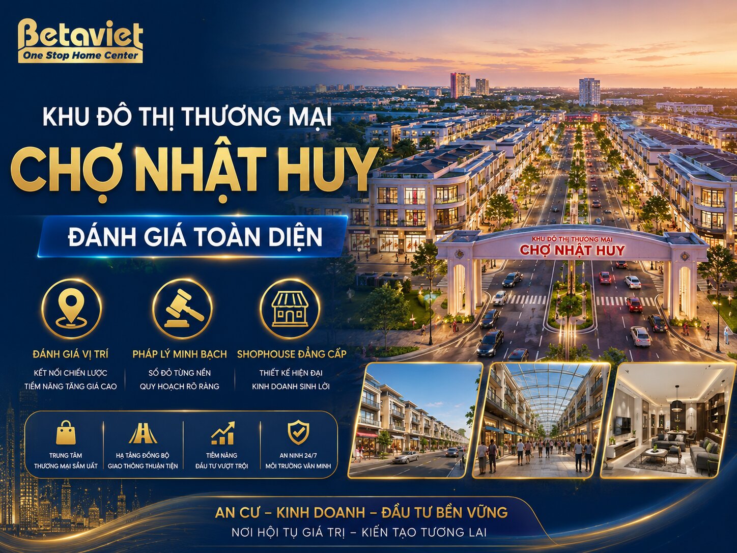 Khu Đô Thị Thương Mại Chợ Nhật Huy: Đánh Giá Vị Trí, Pháp Lý & Shophouse