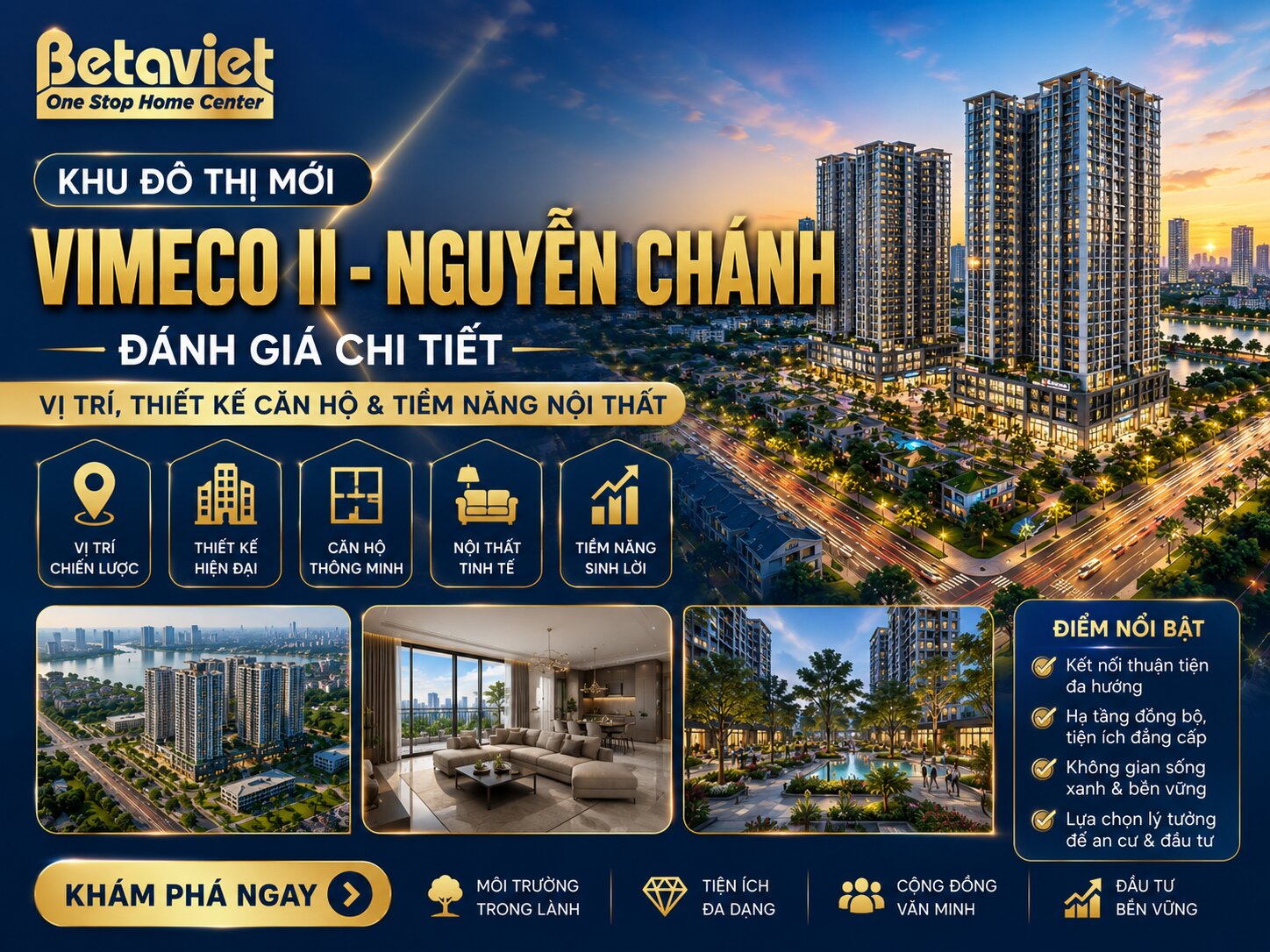 Khu Đô Thị Mới Vimeco II – Nguyễn Chánh: Đánh Giá Chi Tiết Vị Trí, Thiết Kế Căn Hộ & Tiềm Năng Nội Thất 2026