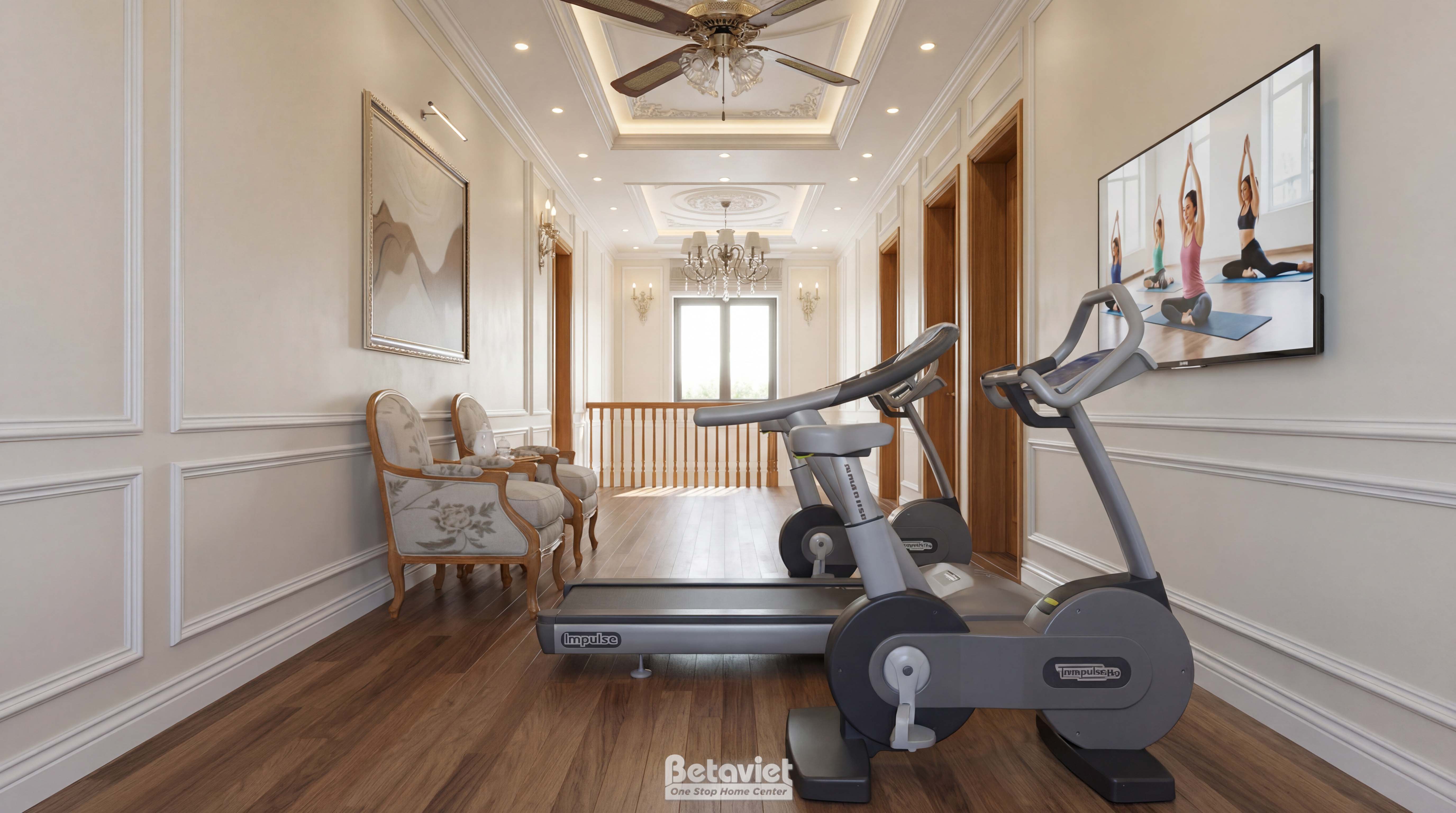 Mẫu thiết kế phòng gym biệt thự NT5004382
