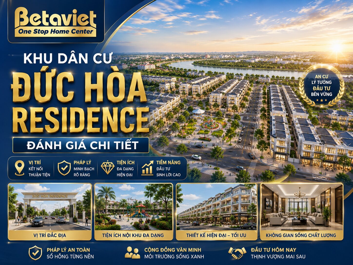Khu Dân Cư Đức Hòa Residence: Đánh Giá Chi Tiết 2026