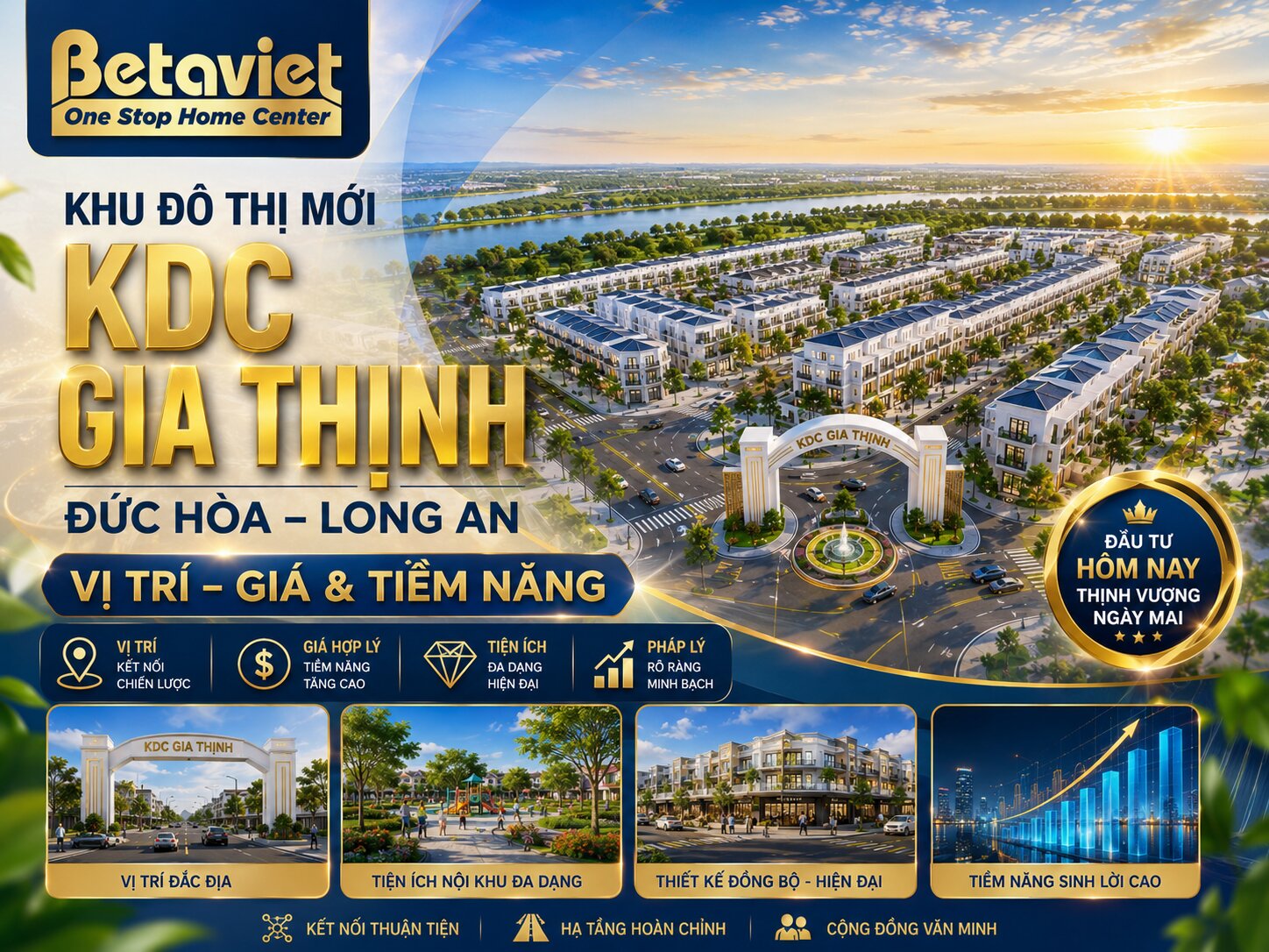 Khu Đô Thị Mới KDC Gia Thịnh Đức Hòa Long An: Vị Trí, Giá & Tiềm Năng [7/2026]