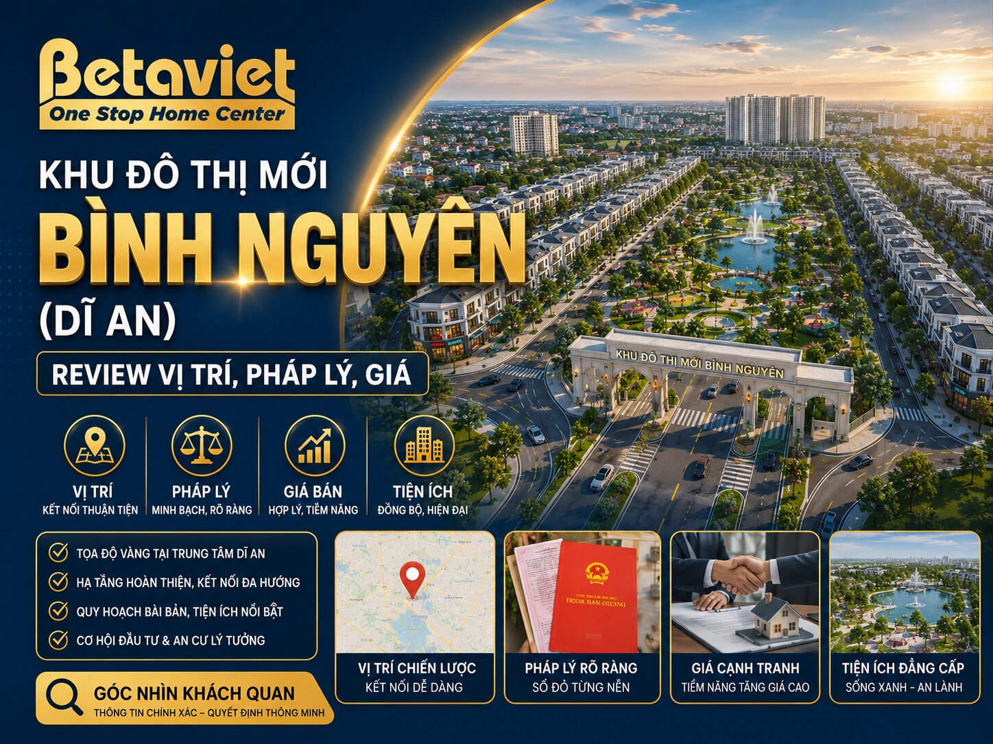 Khu Đô Thị Mới Bình Nguyên (Dĩ An): Review Vị Trí, Pháp Lý, Giá 2026