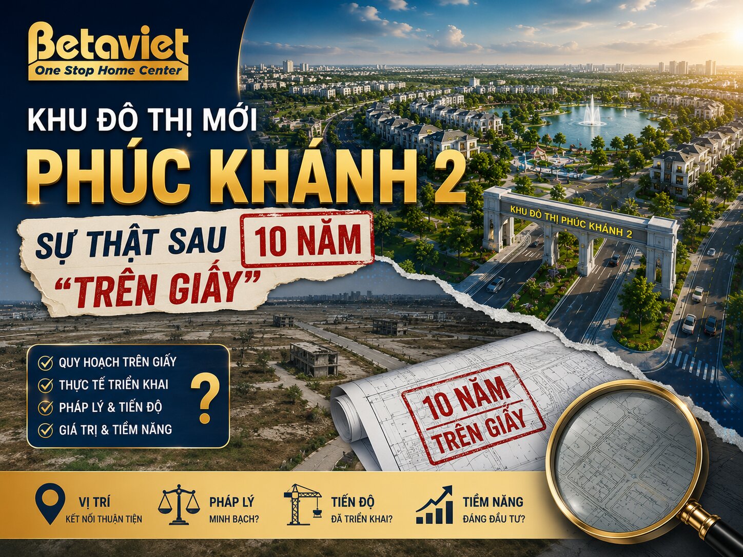 Khu đô thị mới Khu đô thị Phúc Khánh 2: Sự thật sau 10 năm “trên giấy”