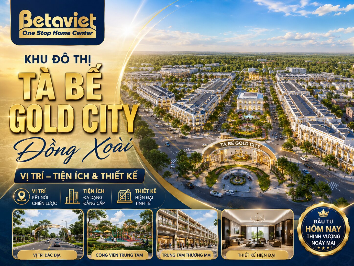 Khu Đô Thị Tà Bế Gold City Đồng Xoài: Vị Trí, Tiện Ích & Thiết Kế 2026