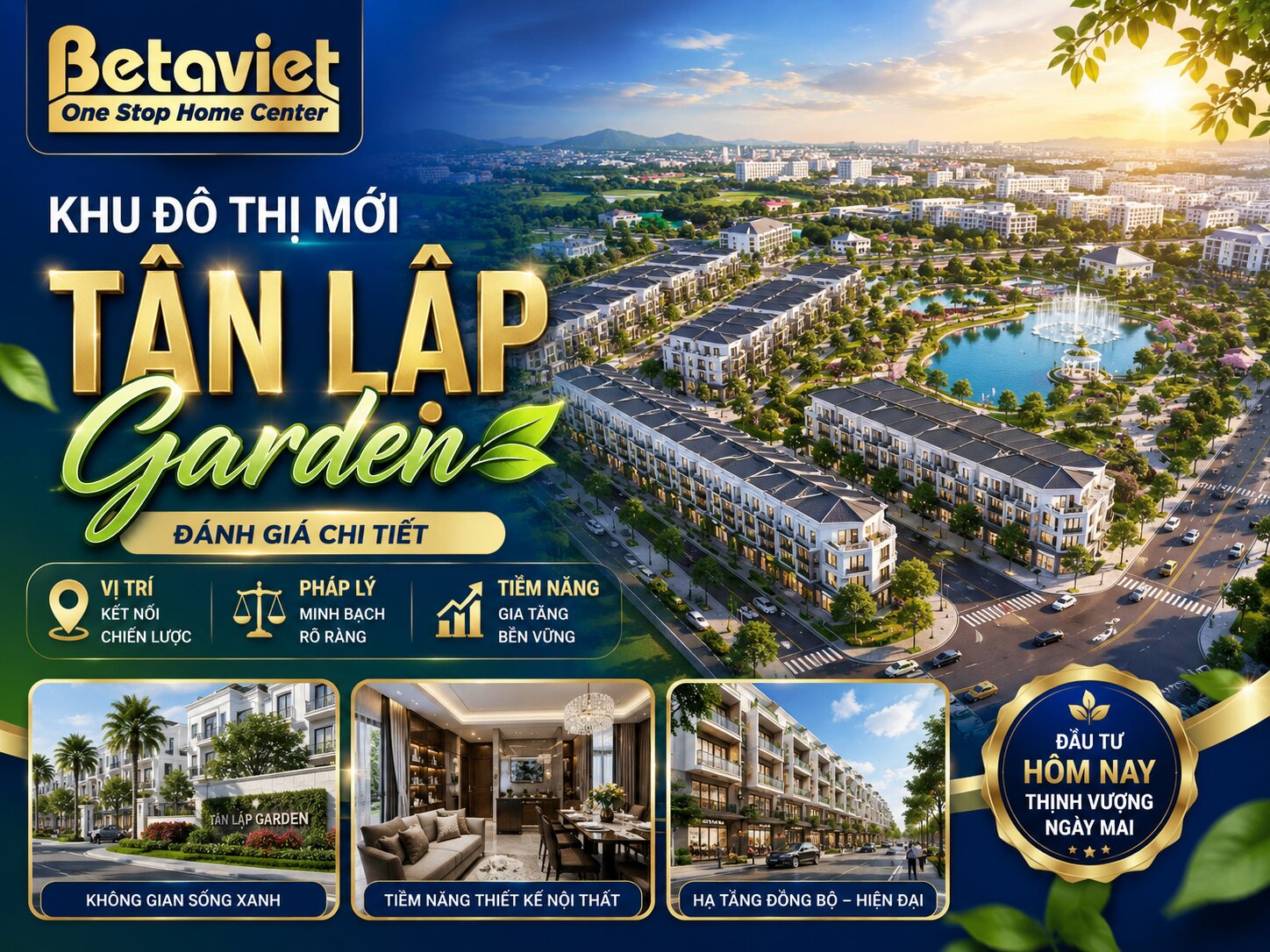 Khu Đô Thị Mới Tân Lập Garden: Đánh Giá Chi Tiết Vị Trí, Pháp Lý và Tiềm Năng Thiết Kế Nội Thất 2026