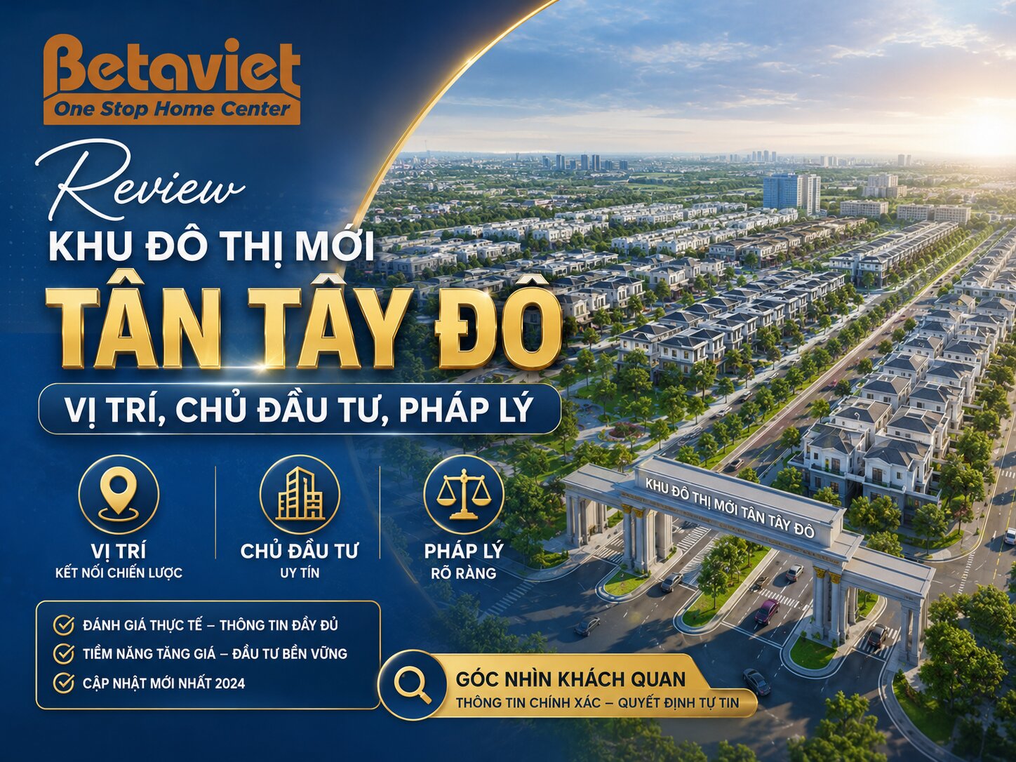 Review Khu Đô Thị Mới Tân Tây Đô: Vị Trí, Chủ Đầu Tư, Pháp Lý 2026
