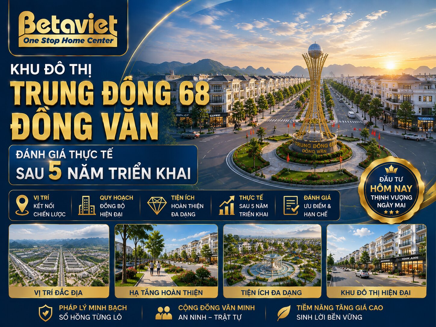 Khu Đô Thị Trung Đông 68 Đồng Văn: Đánh Giá Thực Tế Sau 5 Năm Triển Khai
