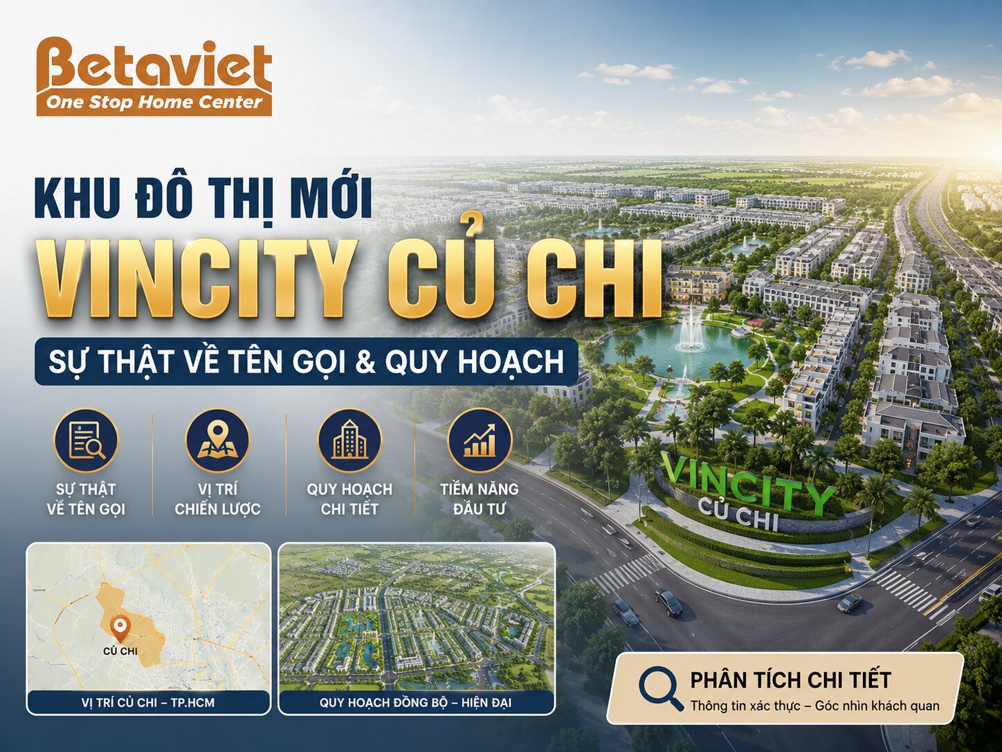 Khu Đô Thị Mới Vincity Củ Chi: Sự Thật Về Tên Gọi & Quy Hoạch (2026)