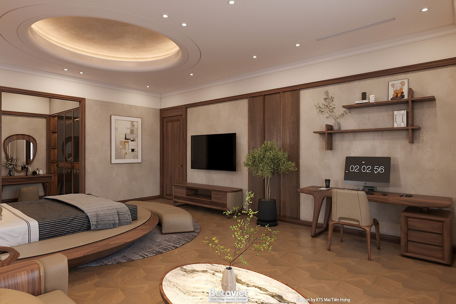 Nội thất phòng ngủ biệt thự hiện đại KT2009337 – góc nhìn 19