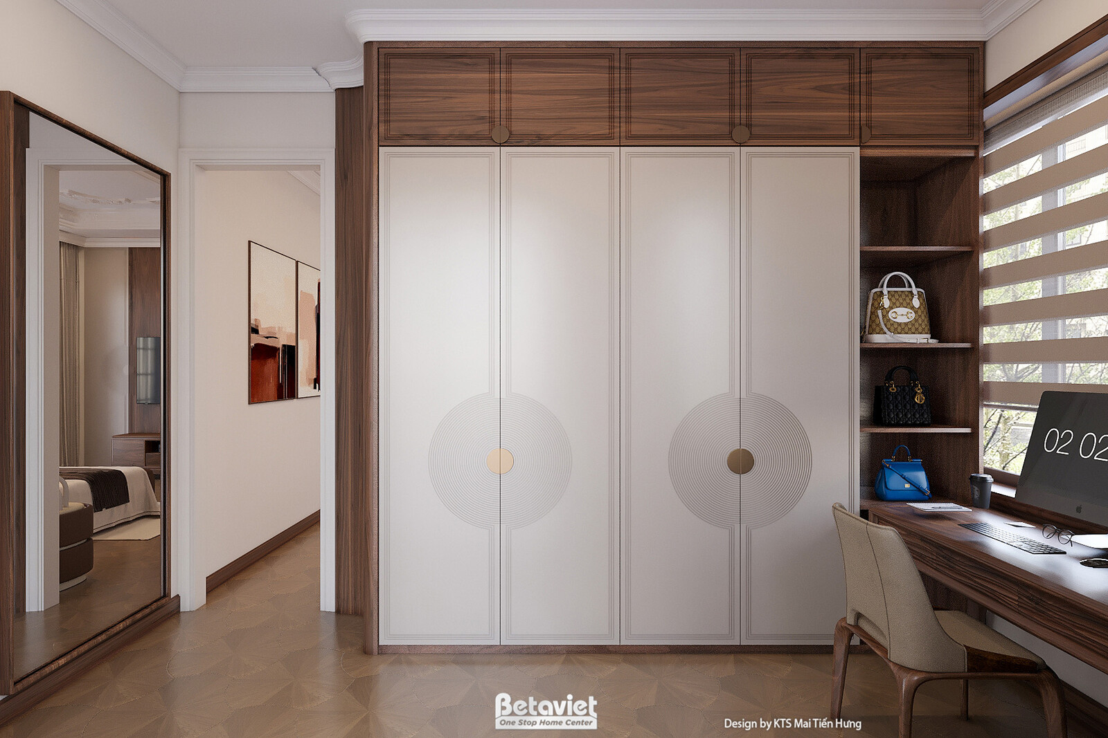 Nội thất phòng ngủ biệt thự hiện đại KT2009337 – góc nhìn 13