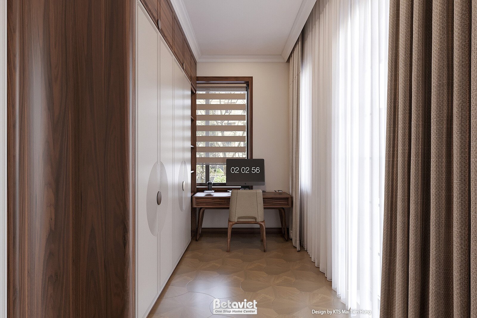 Nội thất phòng ngủ biệt thự hiện đại KT2009337 – góc nhìn 14