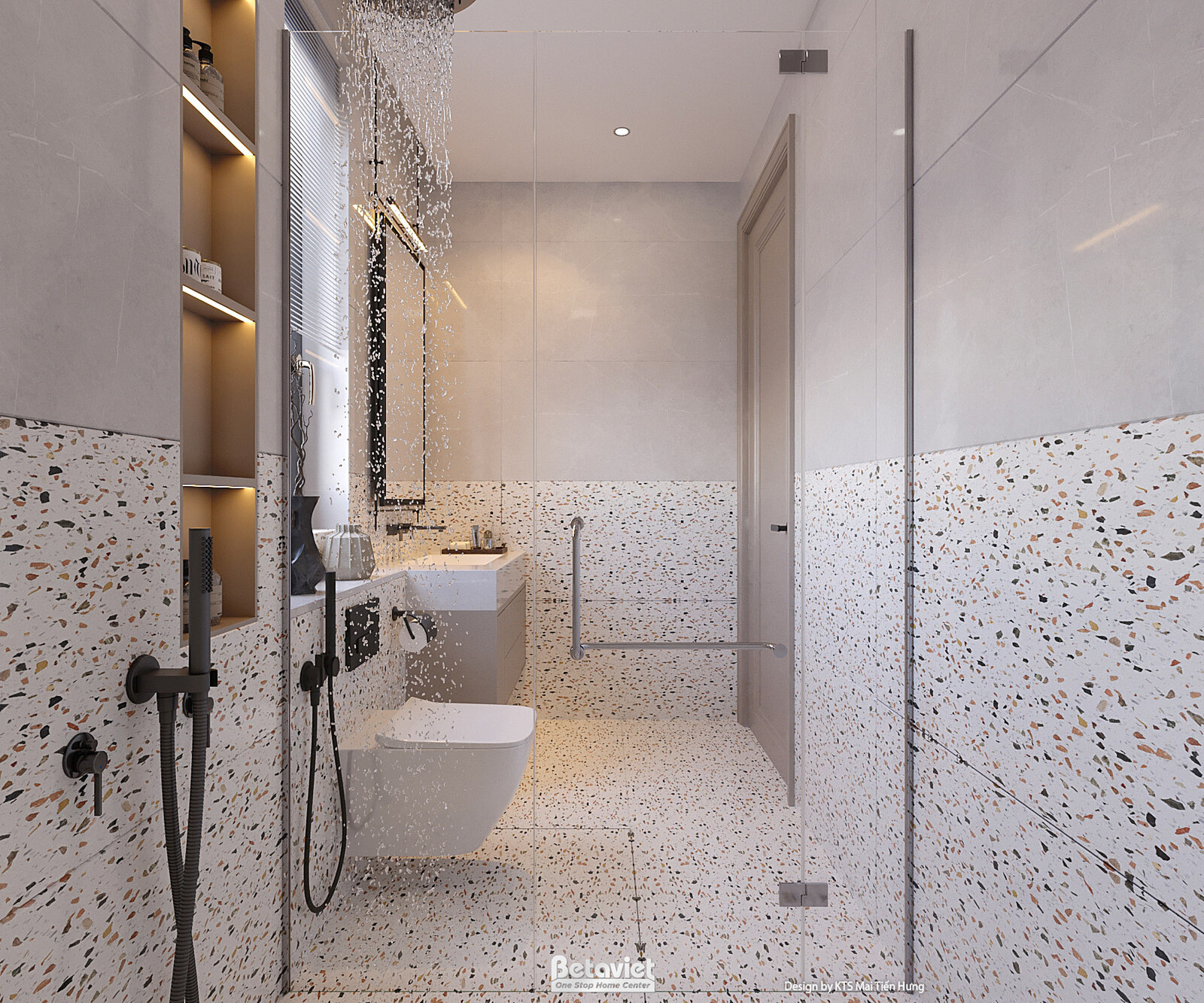 Nội thất phòng tắm biệt thự hiện đại KT2009337 – góc nhìn 8