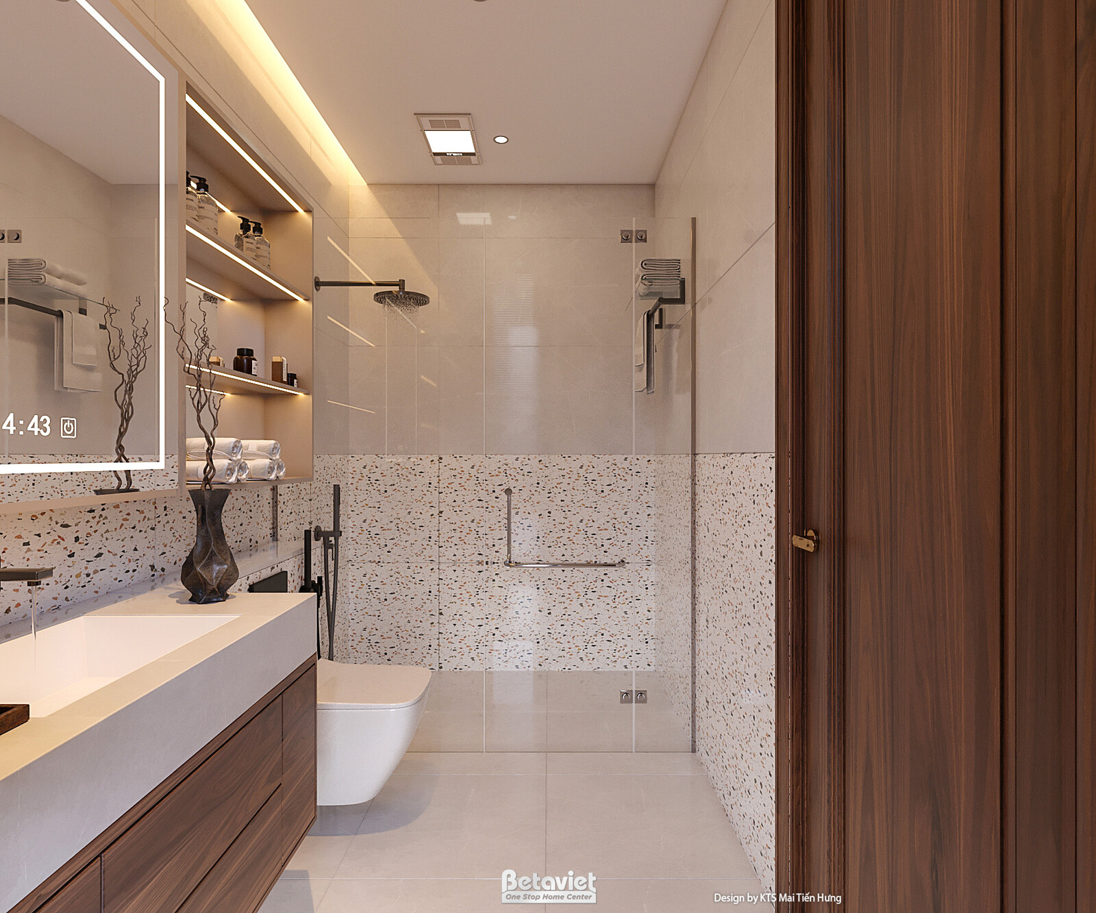 Nội thất phòng tắm biệt thự hiện đại KT2009337 – góc nhìn 10