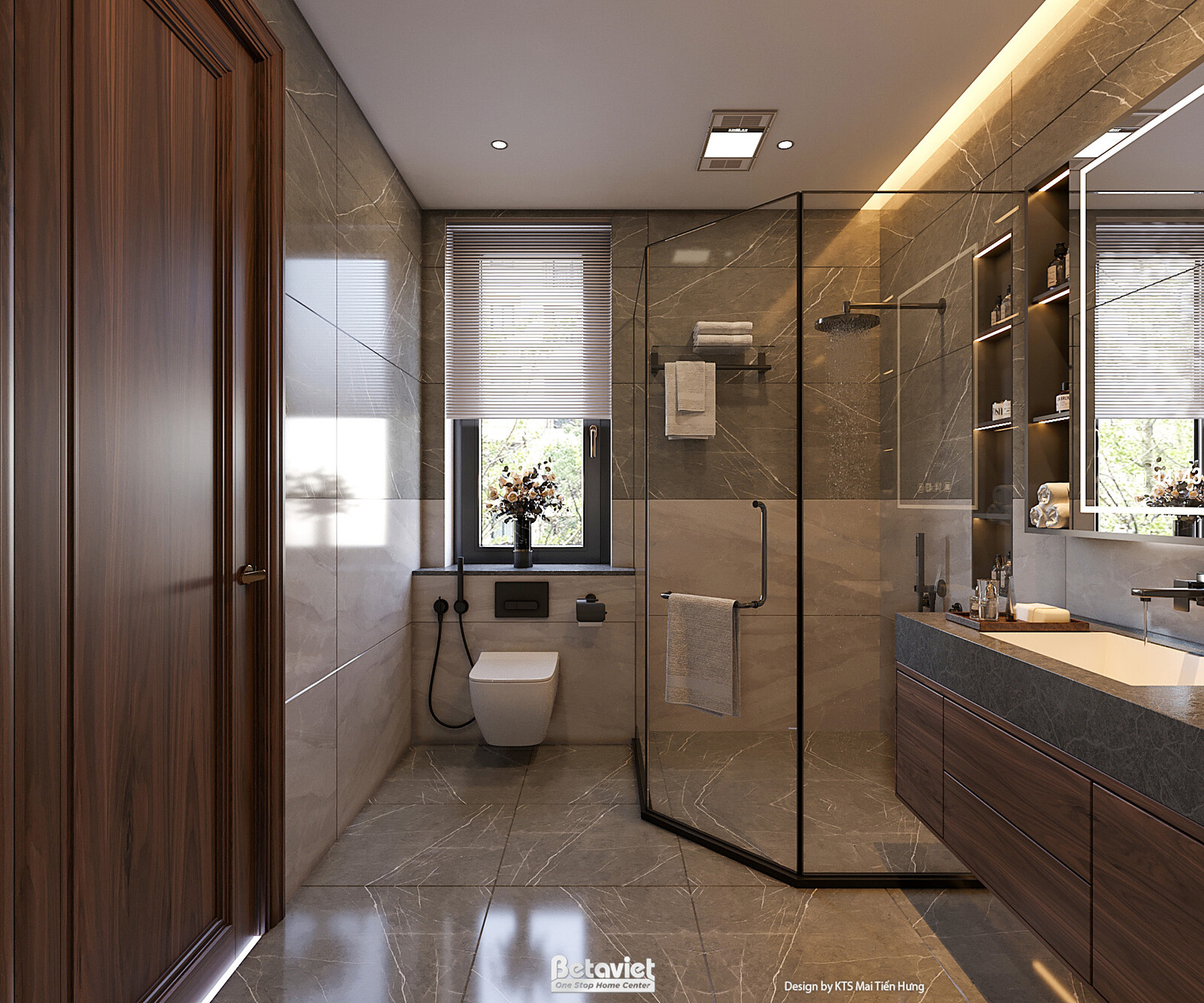 Nội thất phòng tắm biệt thự hiện đại KT2009337 – góc nhìn 15