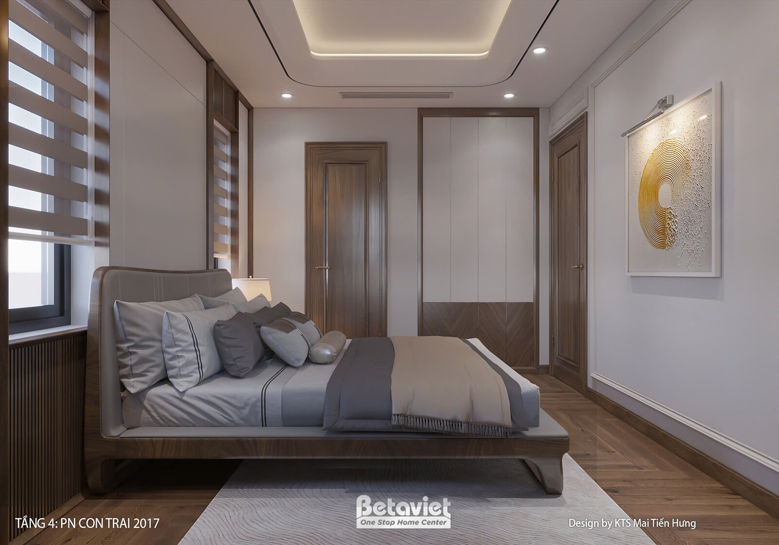 Nội thất phòng ngủ biệt thự hiện đại NT2009588 – góc nhìn 4