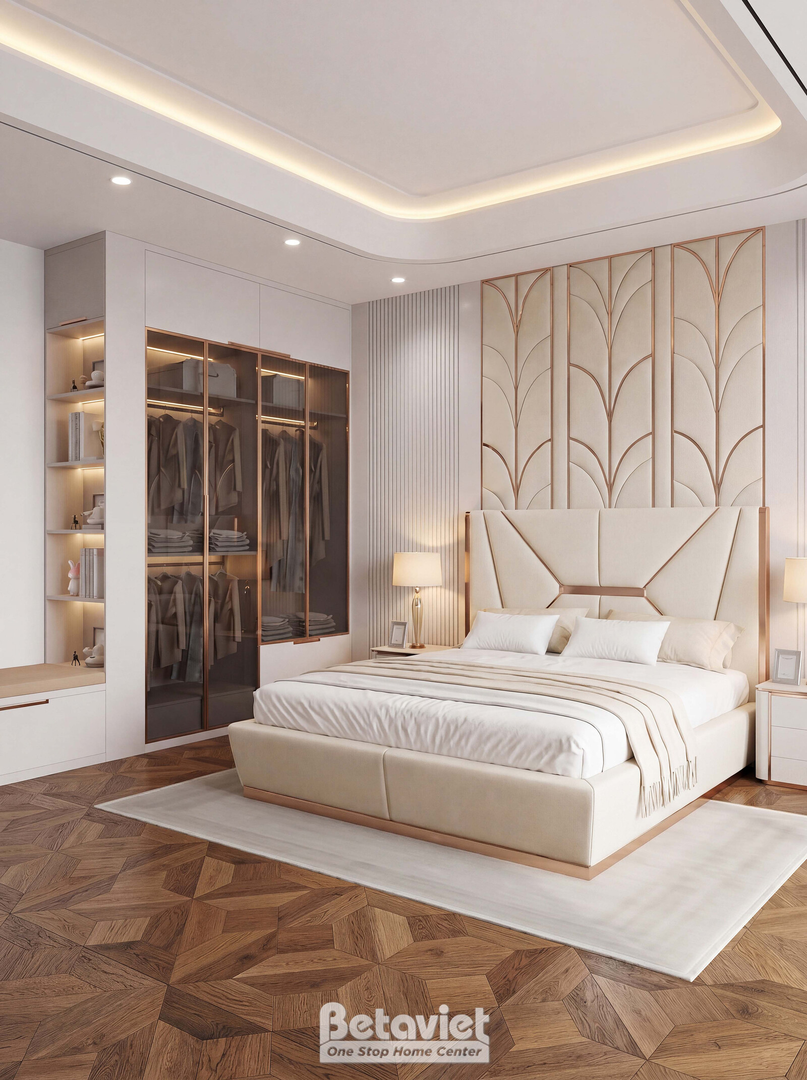 Nội thất phòng ngủ biệt thự hiện đại NT5004162 – góc nhìn 5