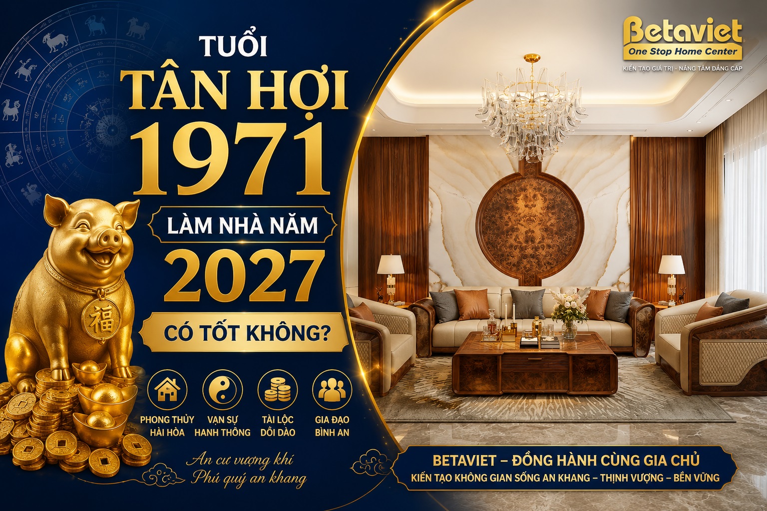 Tuổi Tân Hợi 1971 làm nhà năm 2027: Có phạm Kim Lâu, Hoang Ốc, Tam Tai không?